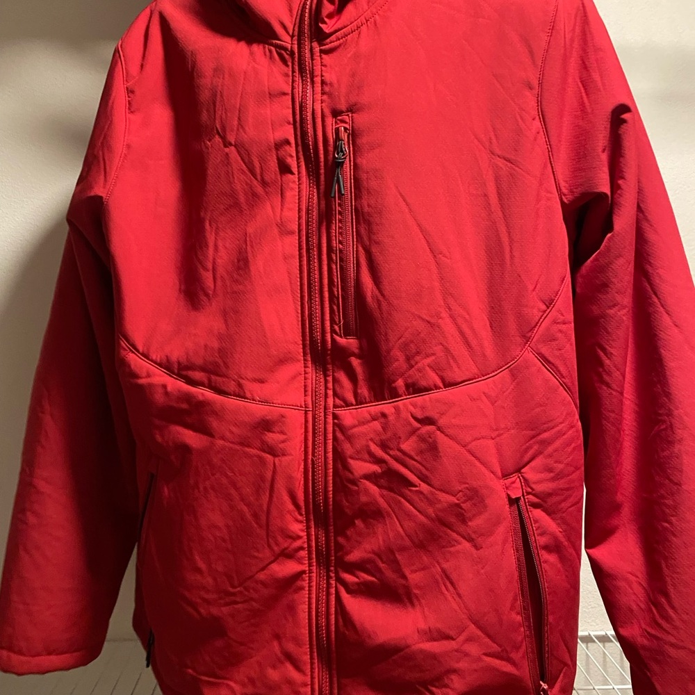 All in Motion Black and Red Fleece Jacket